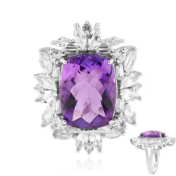 Amethyst-Silberring