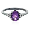 Amethyst-Silberring