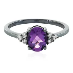 Amethyst-Silberring