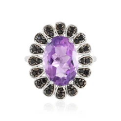 Amethyst-Silberring