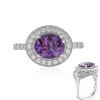 Amethyst-Silberring (Dallas Prince Designs)