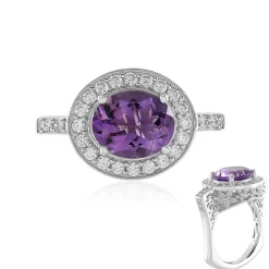 Amethyst-Silberring (Dallas Prince Designs)