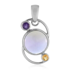 Ametrin-Silberanhänger