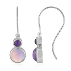 Ametrin-Silberohrringe