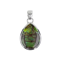 Ammolith-Silberanhänger