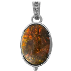 Ammolith-Silberanhänger