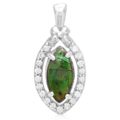 Ammolith-Silberanhänger