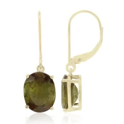 Andalusit-Goldohrringe