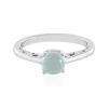 Aqua-Chalzedon-Silberring