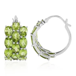 Arizona-Peridot-Silberohrringe