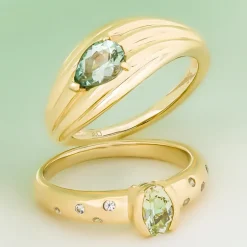 Australischer Mintgrüner Beryll-Goldring