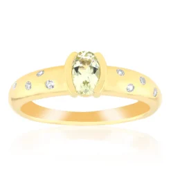 Australischer Mintgrüner Beryll-Goldring