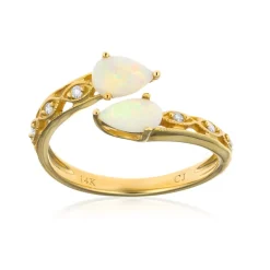 Australischer Opal-Goldring (CIRARI)