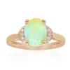 Australischer Opal-Goldring