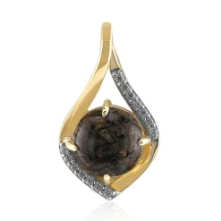 Australischer Sonnenstein-Goldanhänger