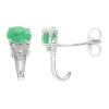Bahia-Smaragd-Silberohrringe