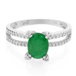 Bahia-Smaragd-Silberring