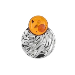 Baltischer Bernstein-Silberanhänger