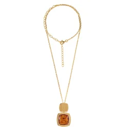 Baltischer Cognac-Bernstein-Silberhalskette