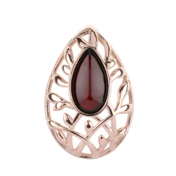 Baltischer Kirsch-Bernstein-Silberanhänger