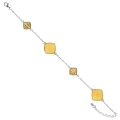 Baltischer Milky-Bernstein-Silberarmband