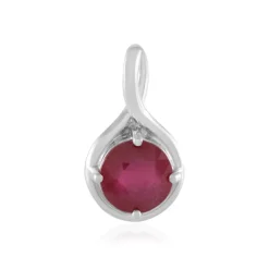 Bemainty-Rubin-Silberanhänger