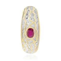 Bemainty-Rubin-Silberanhänger