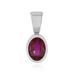 Bemainty-Rubin-Silberanhänger