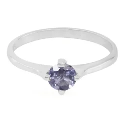 Blaubeer-Quarz-Silberring