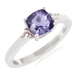 Blaubeer-Quarz-Silberring