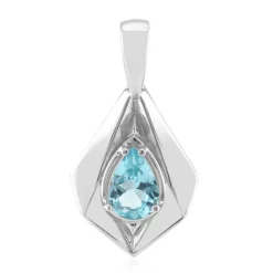 Blauer Apatit-Silberanhänger (Pallanova)