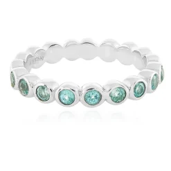 Blauer Apatit-Silberring