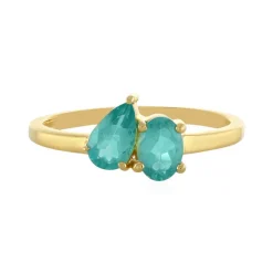 Blauer Apatit-Silberring