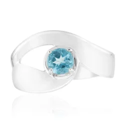 Blauer Apatit-Silberring (Pallanova)