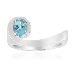 Blauer Apatit-Silberring (Pallanova)