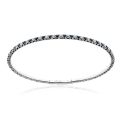 Blauer Ceylon-Saphir-Goldarmreif (CIRARI)