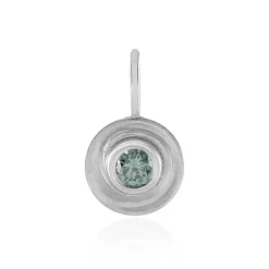 Blauer I2 Brillant-Goldanhänger