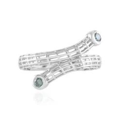 Blauer I2 Brillant-Goldring (Ornaments by de Melo)