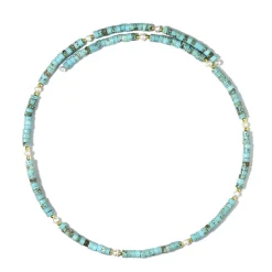 Blauer Magnesit-Stahlhalsreif (Riya)