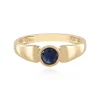 Blauer Saphir-Goldring