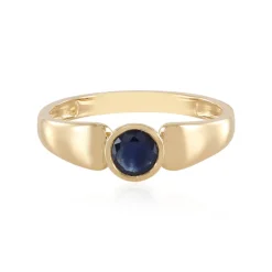 Blauer Saphir-Goldring