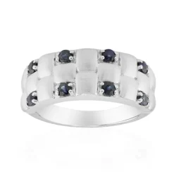 Blauer Saphir-Silberring (Remy Rotenier)