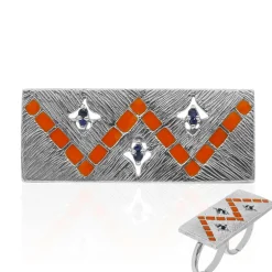 Blauer Saphir-Silberring (TPC)