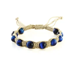 Blaues Tigerauge-Armband