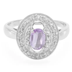 Bolivianischer Amethyst-Silberring