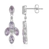 Bolivianischer Amethyst-Silberohrringe