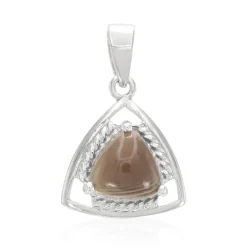 Botswana-Achat-Silberanhänger