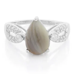 Botswana-Achat-Silberring