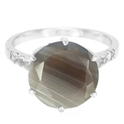 Botswana-Achat-Silberring