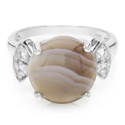 Botswana-Achat-Silberring
